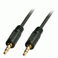 Lindy 35641 Câble audio 1 m, 3,5 mm, noir - noir 35641