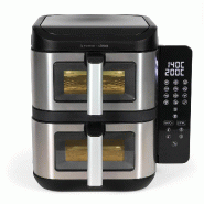 LIVOO friteuse sans huile 2 x 5.5l 2800w DOC344CO - gris 3523930110894