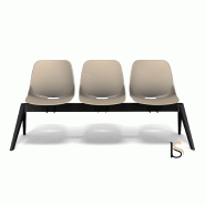 Poutre d'accueil BAKEA - Sokoa - 3 places, Rouge_0