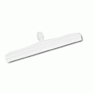 Raclette blanche avec lame double en néoprène blanc 55cm