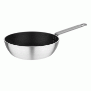 Sauteuse en aluminium PRO 2 Litres, (Ø)240 x (H)108 mm, avec revêtement teflon antiadhésif, compatible tous feux