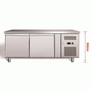 Soubassement réfrigère -2/+8°c avec 2 portes gn 1/1 de 172l - PU-GN2100TN