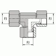 Tés - Femelle JIC tournant - JTF0000004 - TFJ 7/16 - 9.71 mm