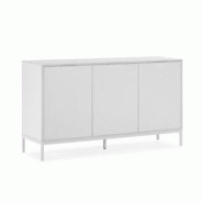 VS Venta-stock Buffet Auri 3 portes couleur Blanc - blanc Bois manufacturé I24176