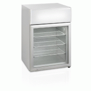 Armoire réfrigérée négative vitrée avec canopée LED - 113 L | Tefcold - UF100GCP