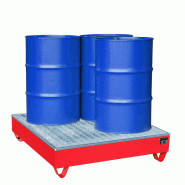 Bac de rétention en acier - Capacité de rétention 240 litres_0