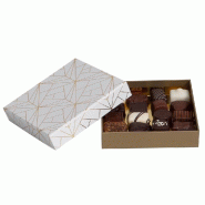 Boite "Exception" interieur or 15,2x15,2x3,2cm