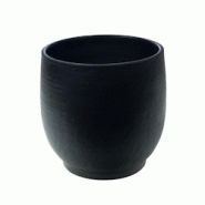 Cache pot Esna Noir 35x34 cm - Rond Terre Cuite Amadeus 35x34 cm - noir faïence 3520071941424 Cache pot Esna Noir 35x34 cm - Rond Terre Cuite Amadeus 35x34 cm - noir faïence 3520071941424