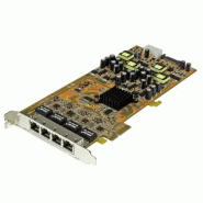 Carte réseau PCIe à  4 ports Gigabit Power over Ethernet - NIC PCI Express PSE / PoE