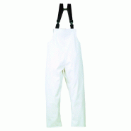 Cotte - food - 100% pes enduit pu 200g/m2 - blanc - COVERGUARD | 8foob Cotte - food - 100% pes enduit pu 200g/m2 - blanc - COVERGUARD | 8foob