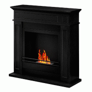 Divina Fire Cheminée au bioéthanol biochemis de sol JEFFERSON Noir L 89,5 x H 90,5 x P 28 - noir 8056157806325