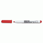 Giotto Lot de 12 Marqueur Robercolor Whiteboard Marker, effaçable à sec, pointe ogive 4mm, couleur rouge - 8000825413445