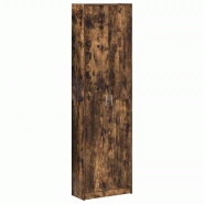 Helloshop26 - Armoire moderne en bois d'ingénierie chêne fumé 55 x 25 x 189 cm rangement spacieux design épuré 02_0055919 - métal 3000239261927