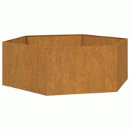 Helloshop26 - Jardinière bac lit surélevé plantes fleurs terrasse jardin Rouillé 138 x 120 x 45 cm acier corten marron 02_0038720 - 3000217882977 Helloshop26 - Jardinière bac lit surélevé plantes fleurs terrasse jardin Rouillé 138 x 120 x 45 cm acier corten marron 02_0038720 - 3000217882977