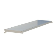 Kit tablette pour gondole blanc, longueur l1000, profondeur p300