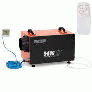 MSW - MSW Déshumidificateur professionnel 45 l/24 h 55 m² 280 m³/h Adapté aux Vides Ventilés - Mode Automatique et Continu - Orange - rouge acier