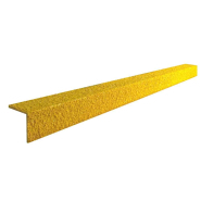 Nez de marche antidérapant en carbure de silicium - Jaune - 1,50mx55mmx55mm Nez de marche antidérapant en carbure de silicium - Jaune - 1,50mx55mmx55mm