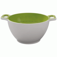 Passoire et saladier 24 cm Vert & Blanc - Duo - 035-1259749