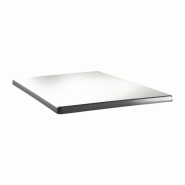 Plateau de table carré Topalit Classic Line 70x70cm blanc pur - Bois massif DR915