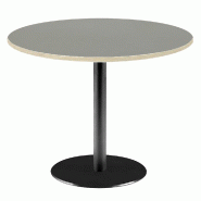 RestooTab - Table Rome XL Ø110cm verde comodoro fenix chants couleur bois - vert Bois manufacturé TB-ROMXL-R110M-VER.CO-BOI