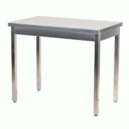 Romux® Table en Acier Inoxydable pour Restauration Centrale sans Étagère 1600x700x850 mm | Table de Travail en Inox Résistante à la Corrosion - 8