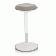 Tabouret / Aide à la position debout BALANCE SIT III W Tissu blanc / gris hjh OFFICE - blanc polyester 830096 Tabouret / Aide à la position debout BALANCE SIT III W Tissu blanc / gris hjh OFFICE - blanc polyester 830096