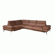 AC ANGEL CERDA Angel Cerdá Canapé d'angle relax modulable en cuir marron 6239C 321 x 241 x 90 - marron fourrure 8435631039709 AC ANGEL CERDA Angel Cerdá Canapé d'angle relax modulable en cuir marron 6239C 321 x 241 x 90 - marron fourrure 8435631039709