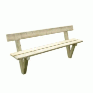 Banc champêtre en pin nord rouge - pré-monté à sceller - visserie INOX A2 Banc champêtre en pin nord rouge - pré-monté à sceller - visserie INOX A2