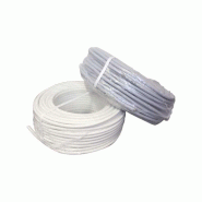 Câble souple HO5 VV-F PVC blanc 50 m 2 x 1 mm² FILS & CABLES - blanc plastique 132645