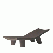 Chaise longue design LOW LITA - brun