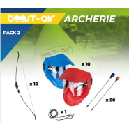 Pack équipements Archery Tag - 10 arcs - 10 masques de protection - 50 flèches
