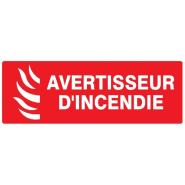Panneaux adhésifs 330x75 mm prévention incendie - ADPNG-TL08/AVTI_0