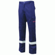 Pantalon - THOR - 78% Coton/20% Polyester/2% Fibre antistatique 300g/m2 + Bandes - Marine - COVERGUARD | 8MTHTN_0