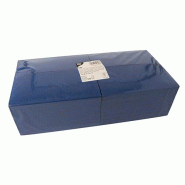 Papstar 250 Serviettes, 3 plis pliage 1/8 40 cm x 40 cm bleu foncé - vert papier 86989