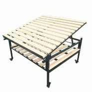Presentoir bois metal epicerie gm 120x120x67cm - par 1_0