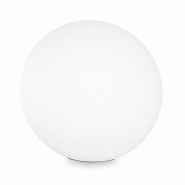 ROSSINI ILLUMINAZIONE Lampadaire de jardin sphérique en polycarbonate blanc avec raccord E27 IP65 Ø 50 - 44 cm - Éclairage extérieur pour allées