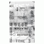 Sachet burger en papier et alu Parole 14+7x22cm - par 500