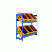SimonRack Étagère à caisses à boissons, 6 caisses, 1000x1000x300 mm, étagère à boissons, Bleu - Simonbottle - métal RS11L-10