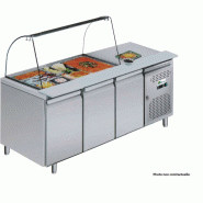 Table refrigérée 465 L 3 portes + Saladette ouverte Série star GN 1/1 AFI