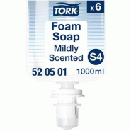 TORK savon mousse doux 520501 soin pour tous types de peau 1 l bouteille - 4216