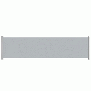 VidaXL Auvent latéral rétractable de patio 600x160 cm gris Modèle Atlas Horizon Plus - gris 313379