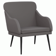 VidaXL Fauteuil Gris 63x76x80 cm Similicuir Modèle Orion Studio - 351427
