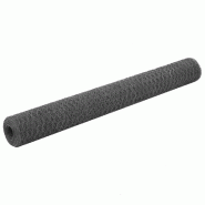 Vidaxl grillage acier avec revêtement en pvc 25x1,2 m gris 143293 Vidaxl grillage acier avec revêtement en pvc 25x1,2 m gris 143293