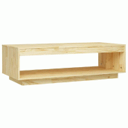 VidaXL Table basse 110x50x33,5 cm bois de pin massif Modèle Apex Riviera Élite - 808508