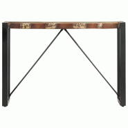 VidaXL Table console 110x35x76 cm Bois de récupération massif Modèle Luna Factory - 285946