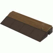 ArtPlast - Finition de dalle, finition mâle 39x20,5x6,5 cm, marron - Collection COMBI-WOOD - marron plastique polypropylène ZA1941