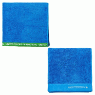 Benetton Lot de 2 Serviettes 90X150Cm + 90X160Cm Coton Biologique 450Gsm Bleu - bleu PK5778