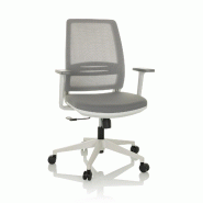 Chaise de bureau / chaise pivotante PROFONDO ECO W Maille / Tissu gris hjh OFFICE - gris polyester 820033