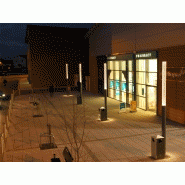 Colonne lumineuse d'éclairage public LED - 33W - Acier inoxydable - Hauteur 2,2 à 6 m_1