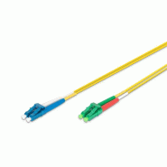 DIGITUS Câble de brassage monomode à fibre optique, LC (APC) / LC, LC Duplex - LC Duplex, 2 m, jaune - jaune 4016032309154 DIGITUS Câble de brassage monomode à fibre optique, LC (APC) / LC, LC Duplex - LC Duplex, 2 m, jaune - jaune 4016032309154